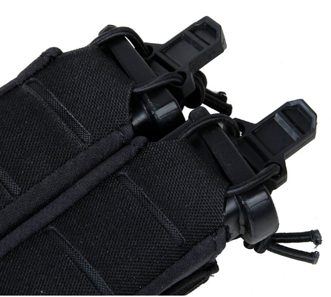 TMC 9MM STACKABLE DOU PISTOL POUCH ( BK )