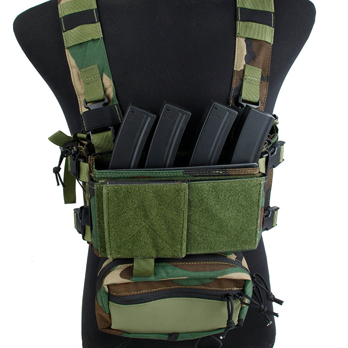 TMC Kydex Insert for SS Chest Rig for Tactical Vest Front Panel (BK）