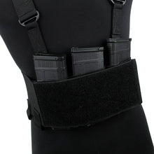Charger l&#39;image dans la galerie, TMC Tactical RD Chest Rig Lightweight w/ 5.56 Mag Pouch Airsoft Ready Rig Gear ( BK )
