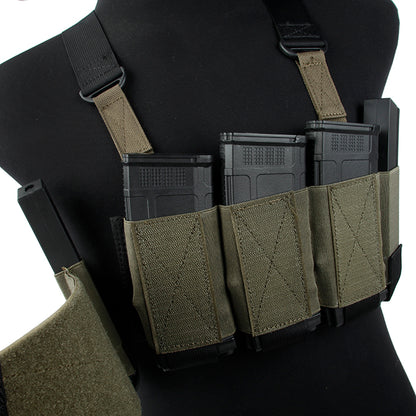 TMC Tactical RD Chest Rig Lightweight w/ 5.56 Mag Pouch Airsoft Ready Rig Gear ( RG )