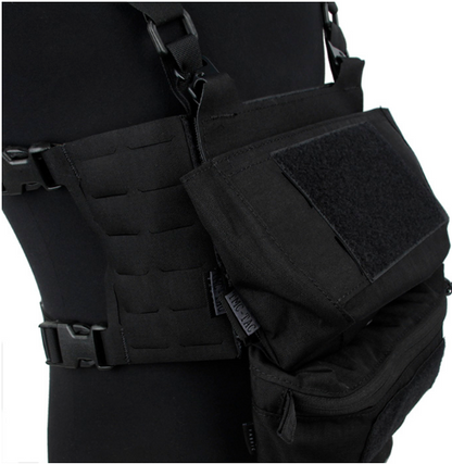 TMC Chest Rig Wide Harness Set ( Black )