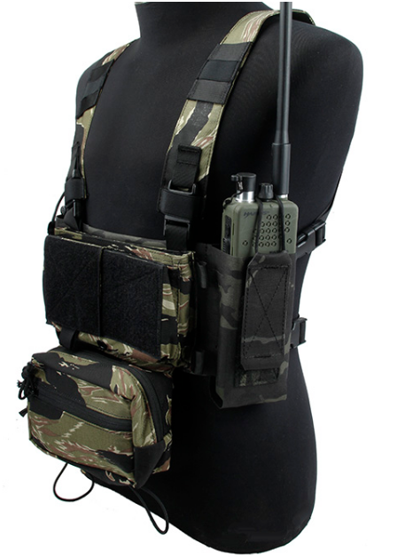 TMC Dual Radio Side Pouch set ( Multicam Black )