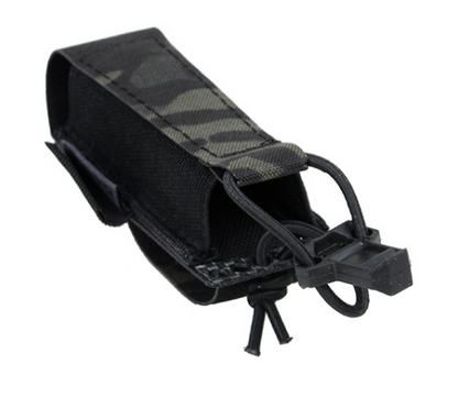 TMC Lightweight Elastic Single Pistol Pouch ( Multicam Black )