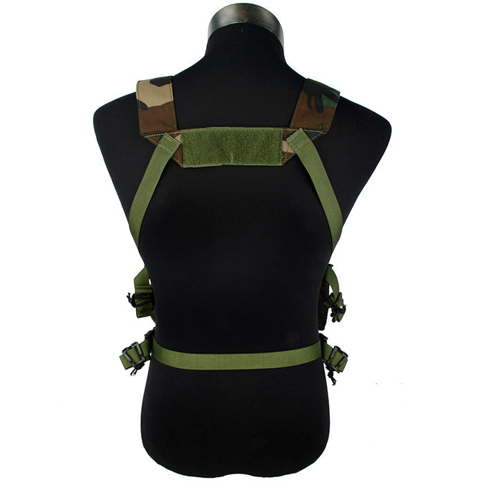 TMC Defender 3 D-Mitts Chest Rig Light Version for 5.56 ( Woodland )