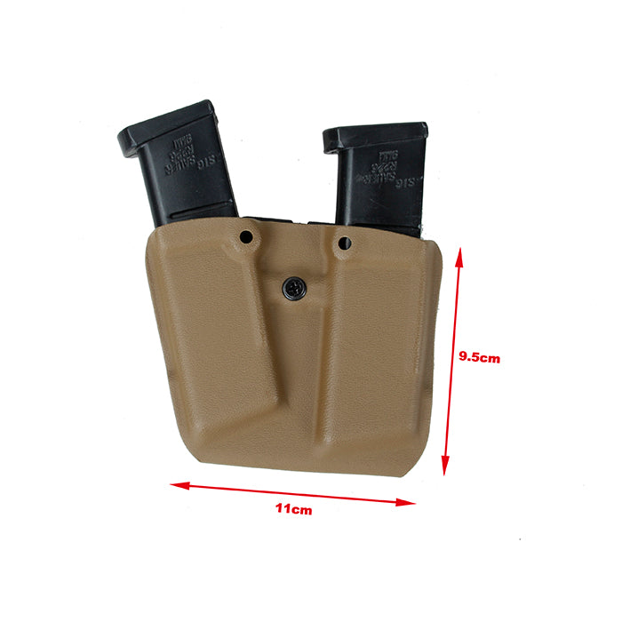 W&T 0305 Kydex double Mag Pouch G17 ( Belt Clip / CB )