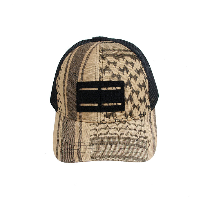 Waterfall Shemagh Desert Scarf Cap ( Tan )