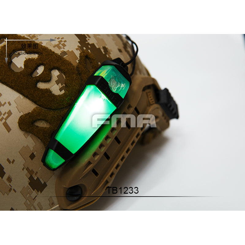 FMA Tactical Safty Light In Green ( Body in BK / DE)